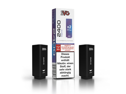 IVG - 2400 Pod 20mg/ml (2 Stück pro Packung) - Blue Razz Cherry