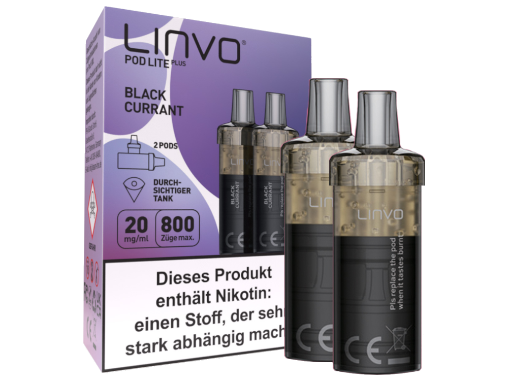 Linvo - Pod Lite Plus Cartridge 20 mg/ml (2 Stück pro Packung) - Apple Peach