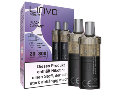 Linvo - Pod Lite Plus Cartridge 20 mg/ml (2 Stück pro Packung) - Apple Peach