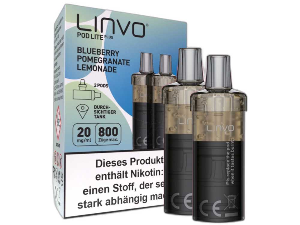 Linvo - Pod Lite Plus Cartridge 20 mg/ml (2 Stück pro Packung) - Apple Peach