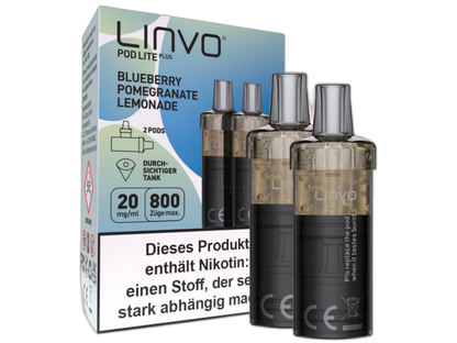 Linvo - Pod Lite Plus Cartridge 20 mg/ml (2 Stück pro Packung) - Apple Peach