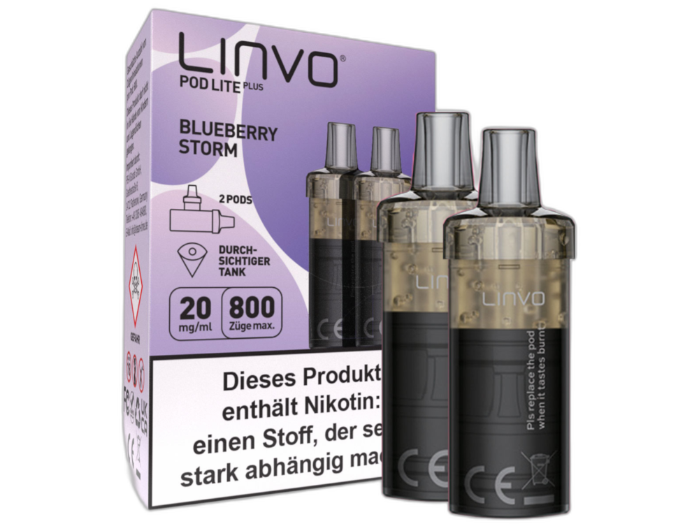 Linvo - Pod Lite Plus Cartridge 20 mg/ml (2 Stück pro Packung) - Apple Peach