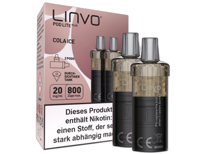 Linvo - Pod Lite Plus Cartridge 20 mg/ml (2 Stück pro Packung) - Apple Peach
