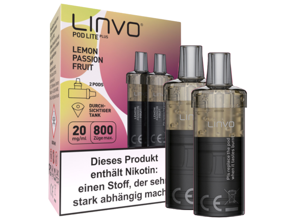 Linvo - Pod Lite Plus Cartridge 20 mg/ml (2 Stück pro Packung) - Apple Peach