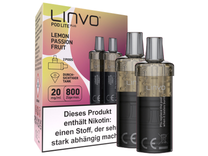 Linvo - Pod Lite Plus Cartridge 20 mg/ml (2 Stück pro Packung) - Apple Peach