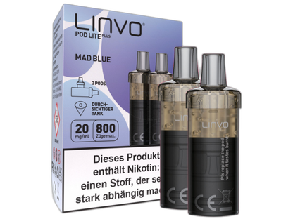 Linvo - Pod Lite Plus Cartridge 20 mg/ml (2 Stück pro Packung) - Apple Peach
