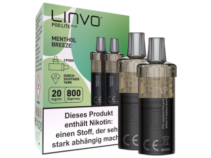 Linvo - Pod Lite Plus Cartridge 20 mg/ml (2 Stück pro Packung) - Apple Peach