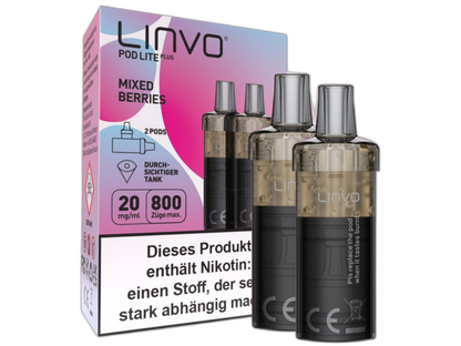 Linvo - Pod Lite Plus Cartridge 20 mg/ml (2 Stück pro Packung) - Apple Peach