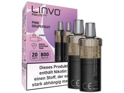 Linvo - Pod Lite Plus Cartridge 20 mg/ml (2 Stück pro Packung) - Apple Peach
