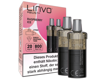 Linvo - Pod Lite Plus Cartridge 20 mg/ml (2 Stück pro Packung) - Apple Peach