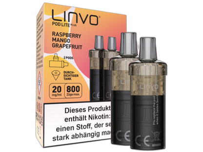 Linvo - Pod Lite Plus Cartridge 20 mg/ml (2 Stück pro Packung) - Apple Peach