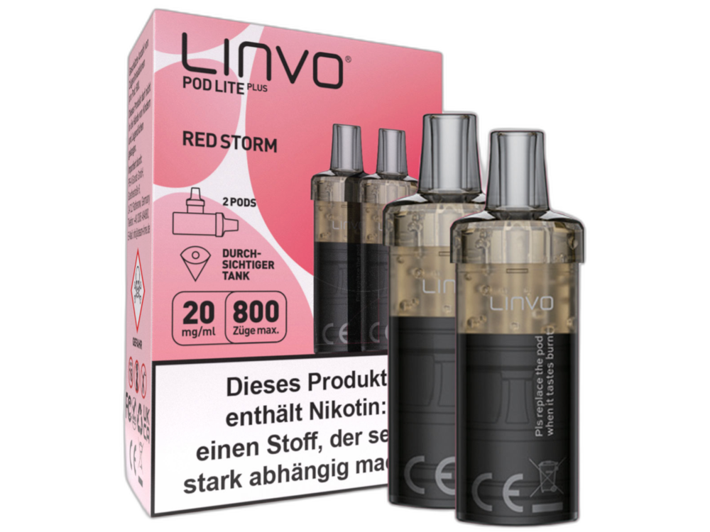 Linvo - Pod Lite Plus Cartridge 20 mg/ml (2 Stück pro Packung) - Apple Peach