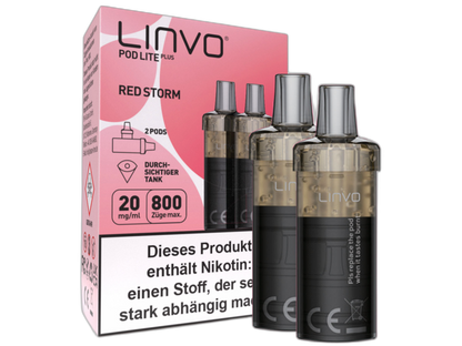 Linvo - Pod Lite Plus Cartridge 20 mg/ml (2 Stück pro Packung) - Apple Peach