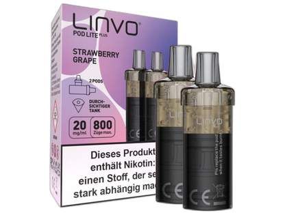 Linvo - Pod Lite Plus Cartridge 20 mg/ml (2 Stück pro Packung) - Apple Peach