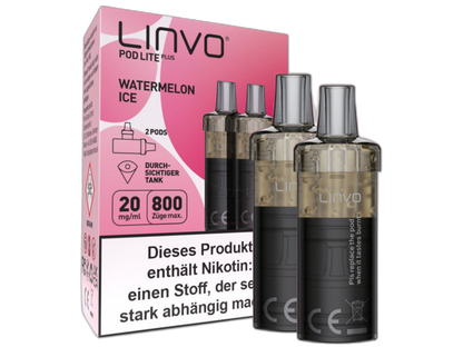 Linvo - Pod Lite Plus Cartridge 20 mg/ml (2 Stück pro Packung) - Apple Peach
