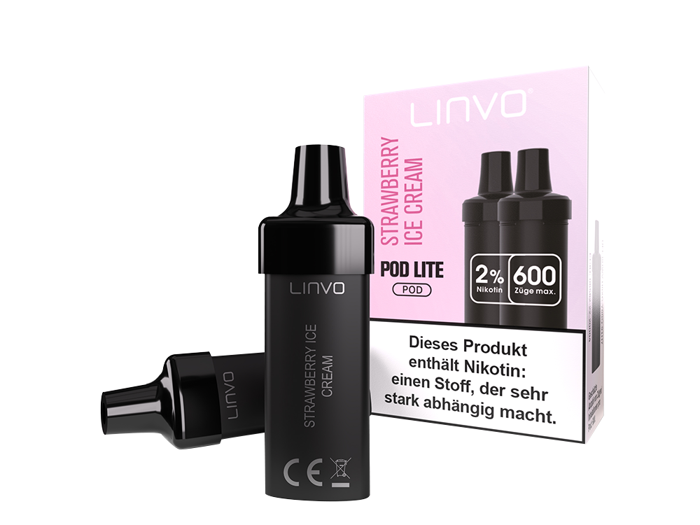 Linvo - Pod Lite Cartridge (2 Stück pro Packung) - Banana Ice Cream