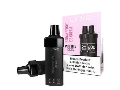Linvo - Pod Lite Cartridge (2 Stück pro Packung) - Banana Ice Cream