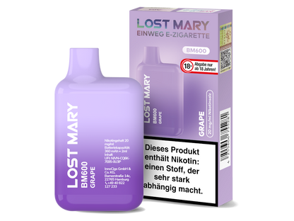 Lost Mary - BM600 Einweg E-Zigarette - 20mg/ml - Blueberry