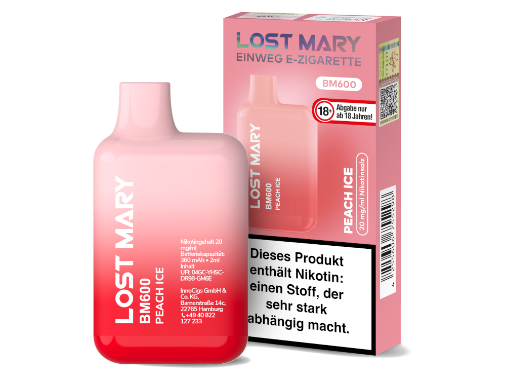 Lost Mary - BM600 Einweg E-Zigarette - 20mg/ml - Blueberry
