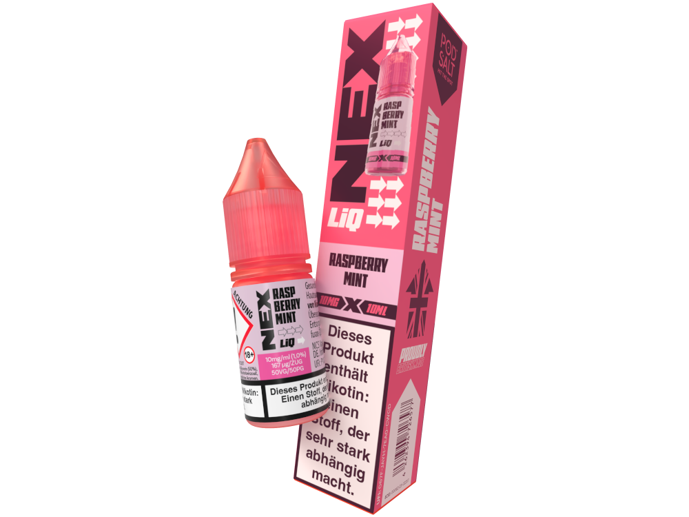 Pod Salt - NexLiq - Nikotinsalz Liquid - Raspberry Mint
