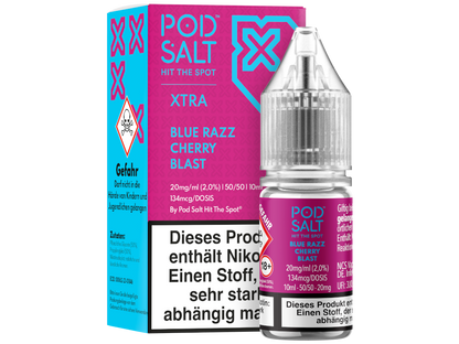 Pod Salt X - Nikotinsalz Liquid  - Blue Razz Cherry Blast