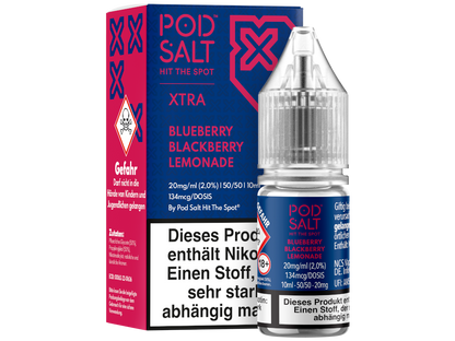 Pod Salt X - Nikotinsalz Liquid  - Blueberry Blackberry Lemonade