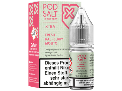 Pod Salt X - Nikotinsalz Liquid  - Fresh Raspberry Mojito