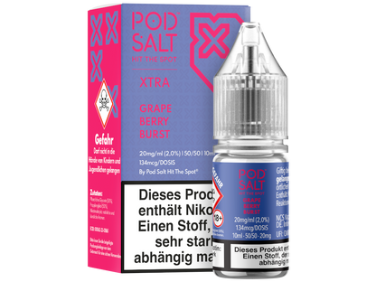 Pod Salt X - Nikotinsalz Liquid  - Grape Berry Burst
