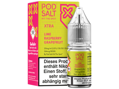 Pod Salt X - Nikotinsalz Liquid  - Lime Raspberry Grapefruit