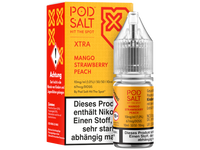 Pod Salt X - Nikotinsalz Liquid  - Mango Strawberry Peach