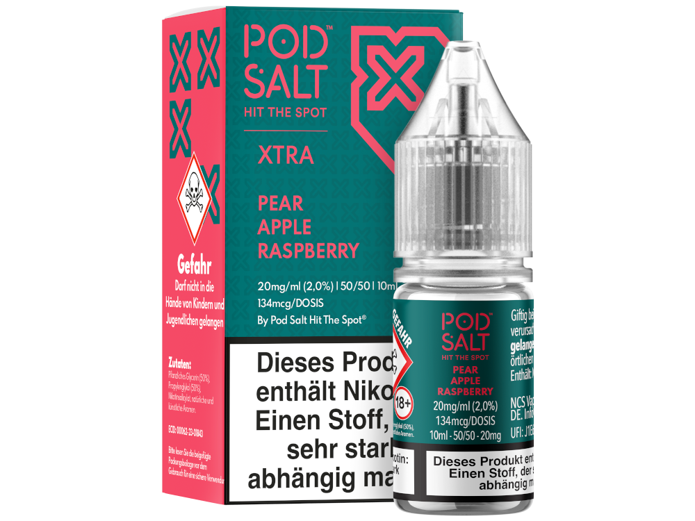 Pod Salt X - Nikotinsalz Liquid  - Pear Apple Raspberry