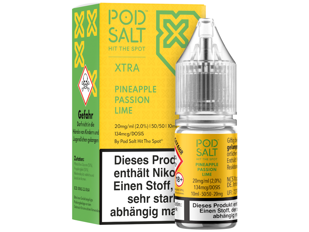 Pod Salt X - Nikotinsalz Liquid  - Pineapple Passion Lime