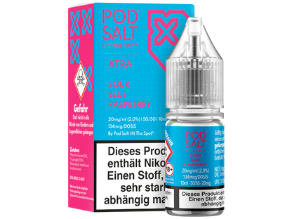Pod Salt X - Nikotinsalz Liquid  - Sour Blue Raspberry