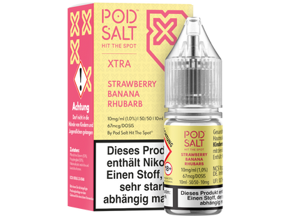 Pod Salt X - Nikotinsalz Liquid  - Strawberry Banana Rhubarb