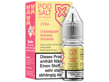Pod Salt X - Nikotinsalz Liquid  - Strawberry Banana Rhubarb