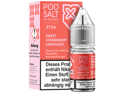 Pod Salt X - Nikotinsalz Liquid  - Sweet Strawberry Lemonade
