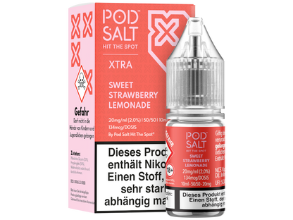 Pod Salt X - Nikotinsalz Liquid  - Sweet Strawberry Lemonade