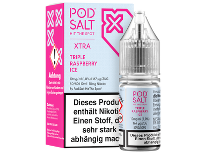 Pod Salt X - Nikotinsalz Liquid  - Triple Raspberry Ice
