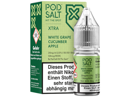 Pod Salt X - Nikotinsalz Liquid  - White Grape Cucumber Apple