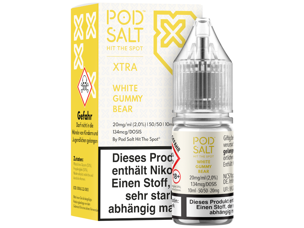 Pod Salt X - Nikotinsalz Liquid  - White Gummy Bear