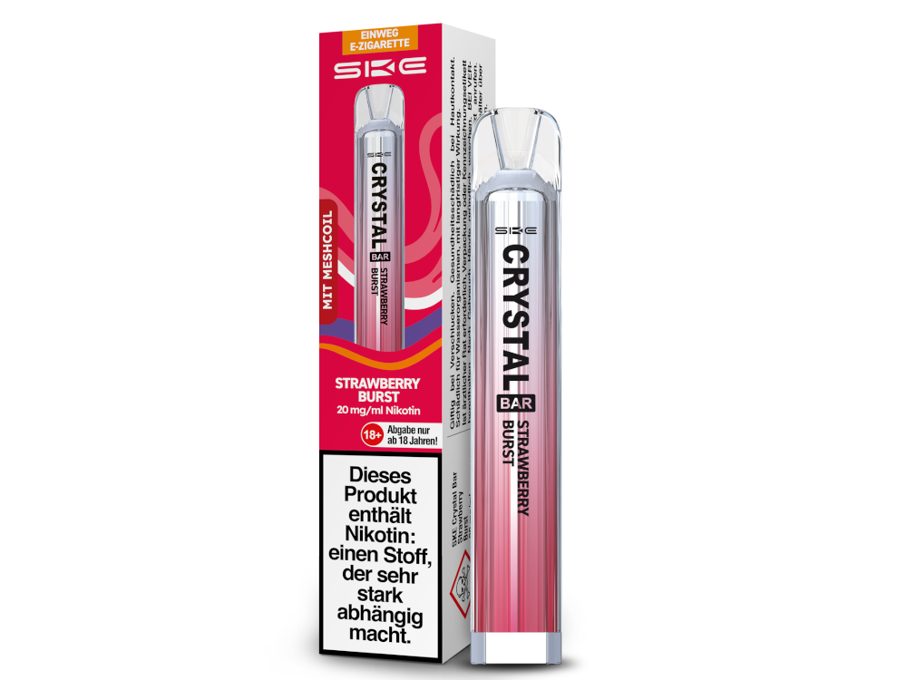 SKE - Crystal Bar Einweg E-Zigarette - Apple Peach