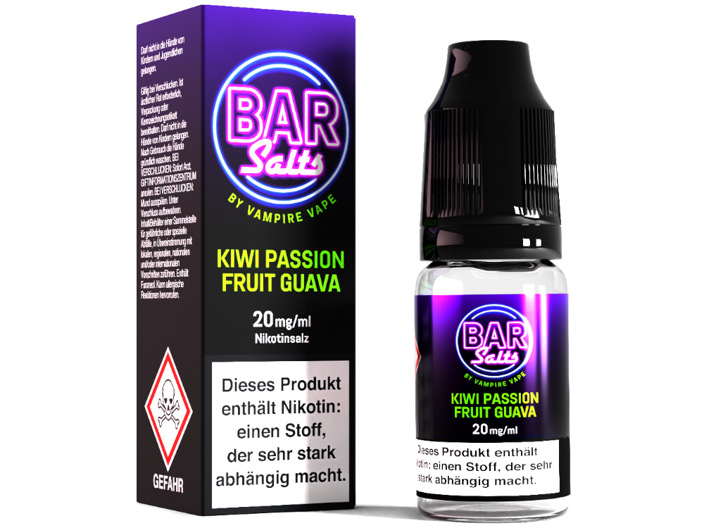 Vampire Vape - Bar Salts - Nikotinsalz Liquid - Kiwi Passion Fruit Guava