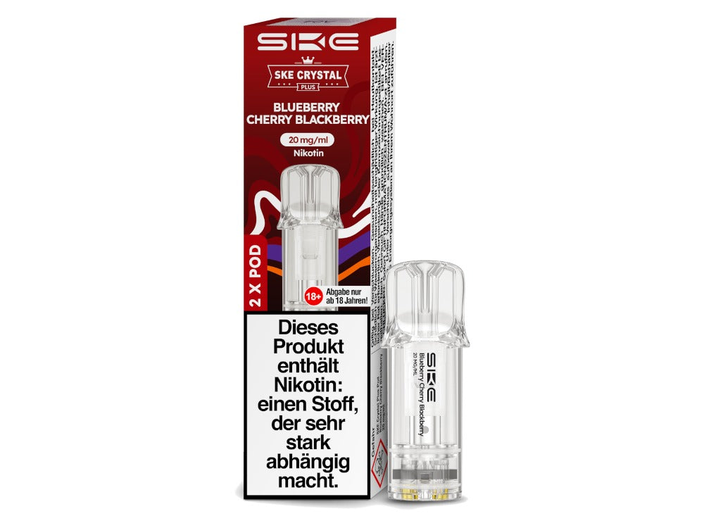 SKE - Crystal Plus Pod (2 Stück pro Packung) - Blueberry Cherry Blackberry