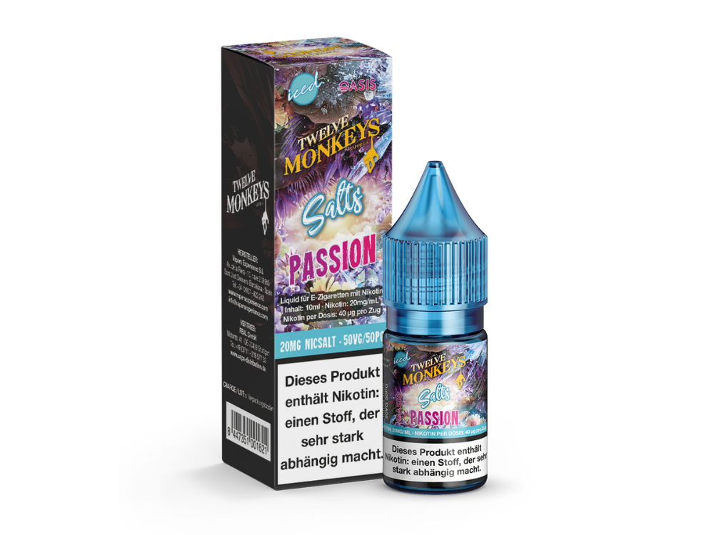 Twelve Monkeys - Iced - Nikotinsalz Liquid - Passion
