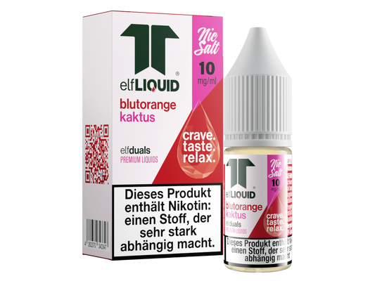 Elf-Liquid - Dual - Nikotinsalz Liquid 10 mg/ml - Blutorange-Kaktus