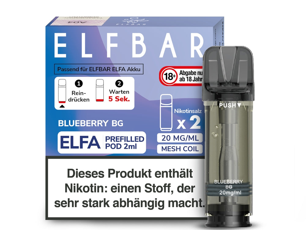 Elfbar Elfa Pod 20mg/ml (2 Stück) - Blue Razz Lemonade