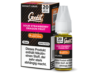 GeekVape - Geekit - Nikotinsalz Liquid - Sour Strawberry Dragon Fruit