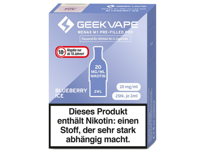 GeekVape - Wenax M1 Pod (2 Stück pro Packung) - Blueberry Ice