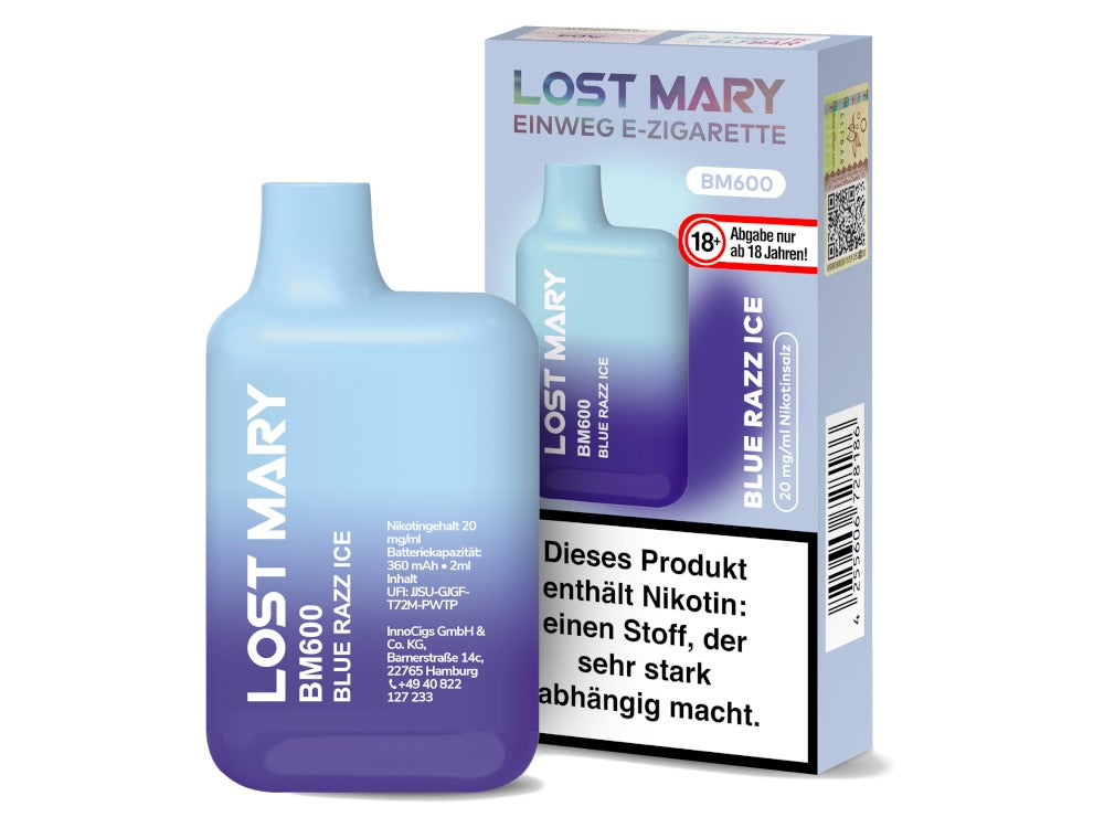Lost Mary - BM600 Einweg E-Zigarette - 20mg/ml - Blueberry