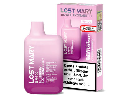 Lost Mary - BM600 Einweg E-Zigarette - 20mg/ml - Blueberry